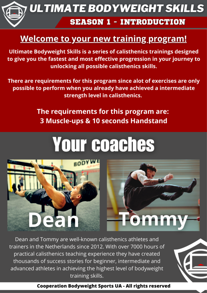 Ultiomate Bodyweight Skills Online Course