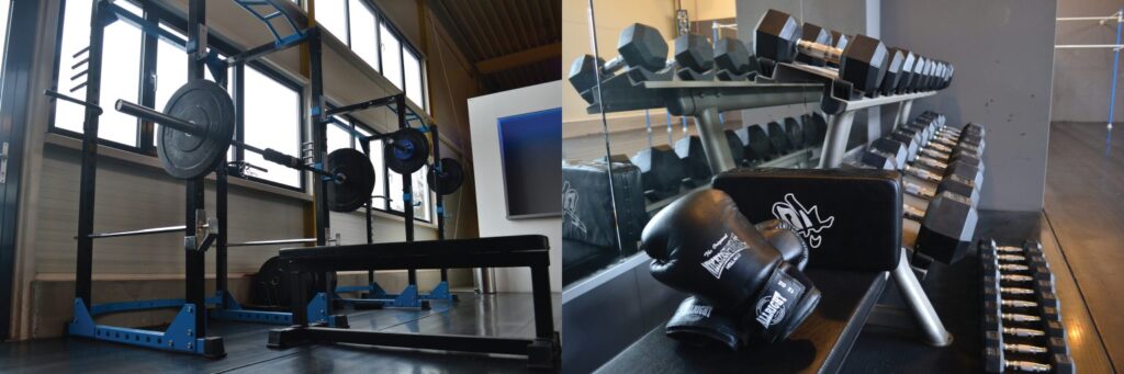 Free weights are at bodyweight sports